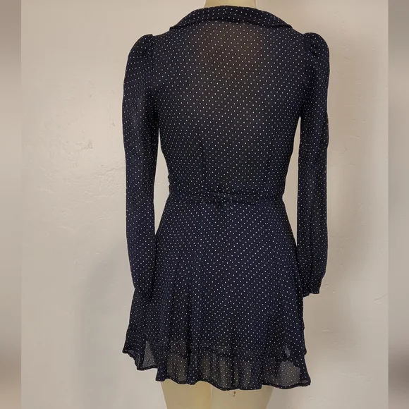 Reformation blue polka dot dress - Picture 6 of 7